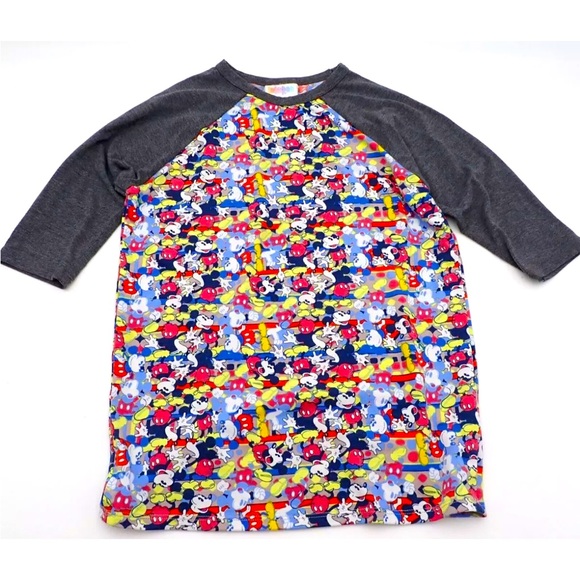 LuLaRoe Other - LuLaRoe Sloan Disney Mickey Mouse Shirt Top Kids Size 8 Disneyland